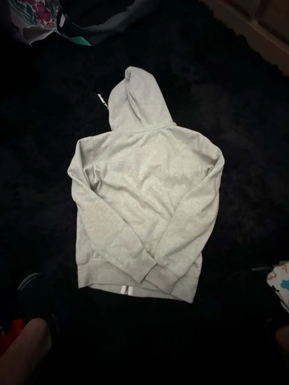 Polo Ralph Lauren Light Gray Full-Zip Fleece Hoodie